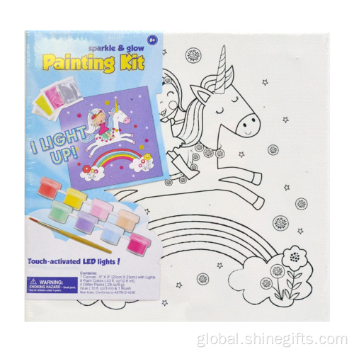 Canvas Board  Canvas Sparkle and Glow Painting Kit for Kids Manufactory